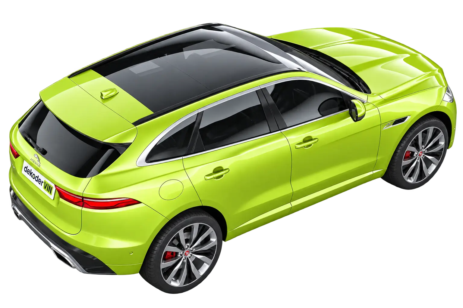 Jaguar — lokalizacja numeru VIN