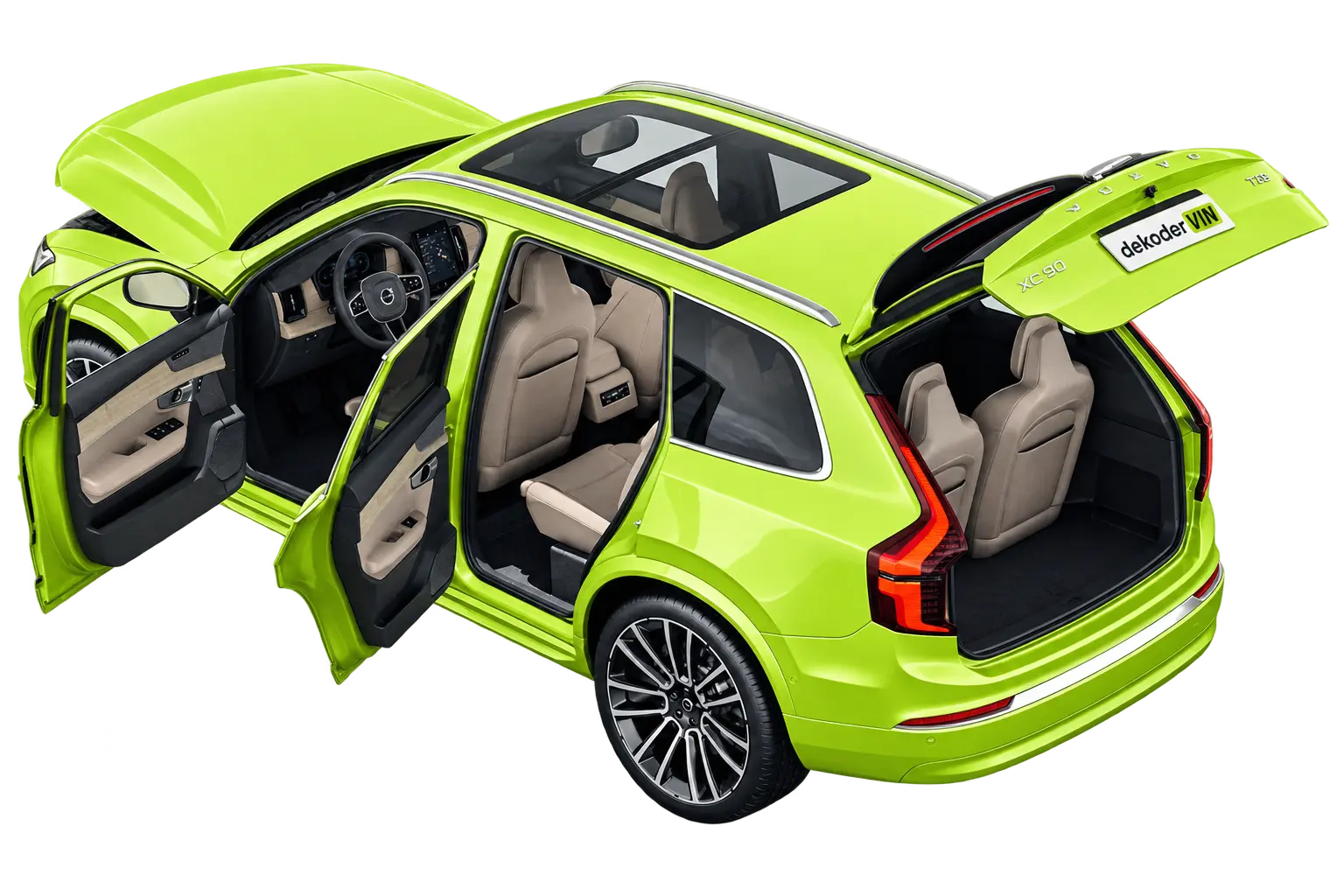Volvo — lokalizacja numeru VIN